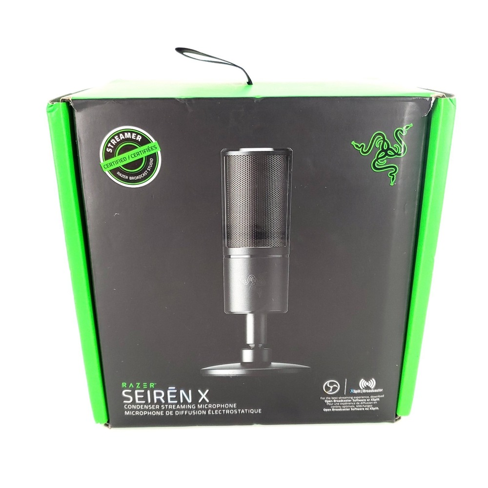 Razer Seiren X Compact Condenser Streaming Microphone USB Brand New Sealed